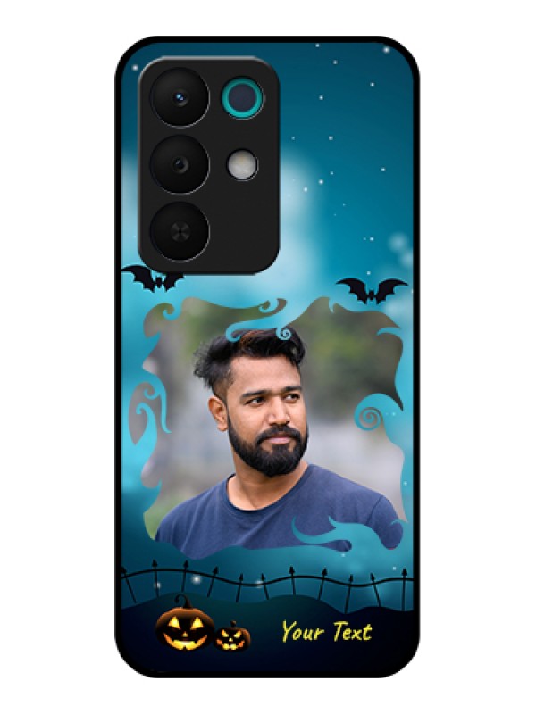 Custom Realme 15X 5G Custom Glass Phone Case - Halloween Frame Design