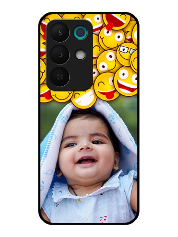 Custom Realme 15X 5G Custom Glass Phone Case - With Smiley Emoji Design