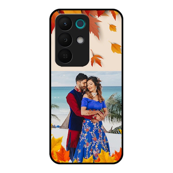 Realme 15X 5G Custom Glass Phone Case - Autumn Maple Leaves Design Realme 15X 5G Custom Glass Phone Case - Autumn Maple Leaves Design