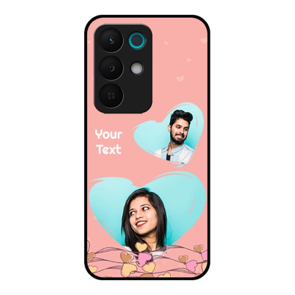 Realme 15X 5G Custom Glass Phone Case - Love Doodle Design