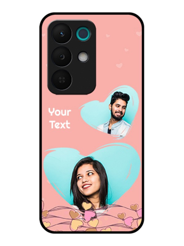 Custom Realme 15X 5G Custom Glass Phone Case - Love Doodle Design