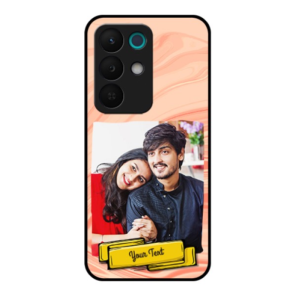 Realme 15X 5G Custom Glass Phone Case - Marble Texture Design