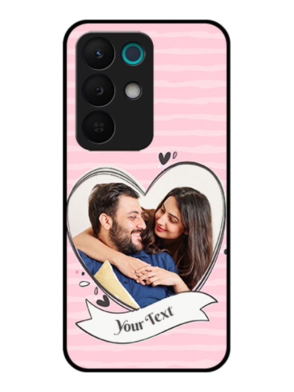 Custom Realme 15X 5G Custom Glass Phone Case - Vintage Heart Design
