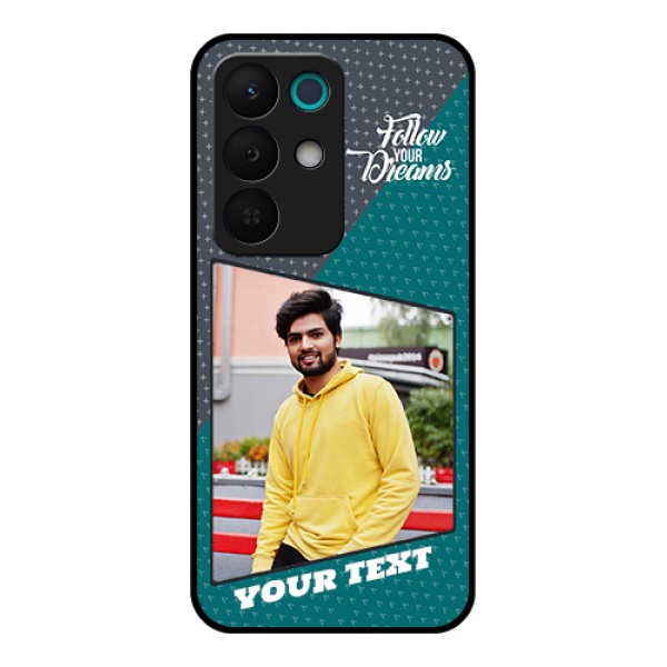 Realme 15X 5G Custom Glass Phone Case - Background Pattern Design With Quote Realme 15X 5G Custom Glass Phone Case - Background Pattern Design With Quote