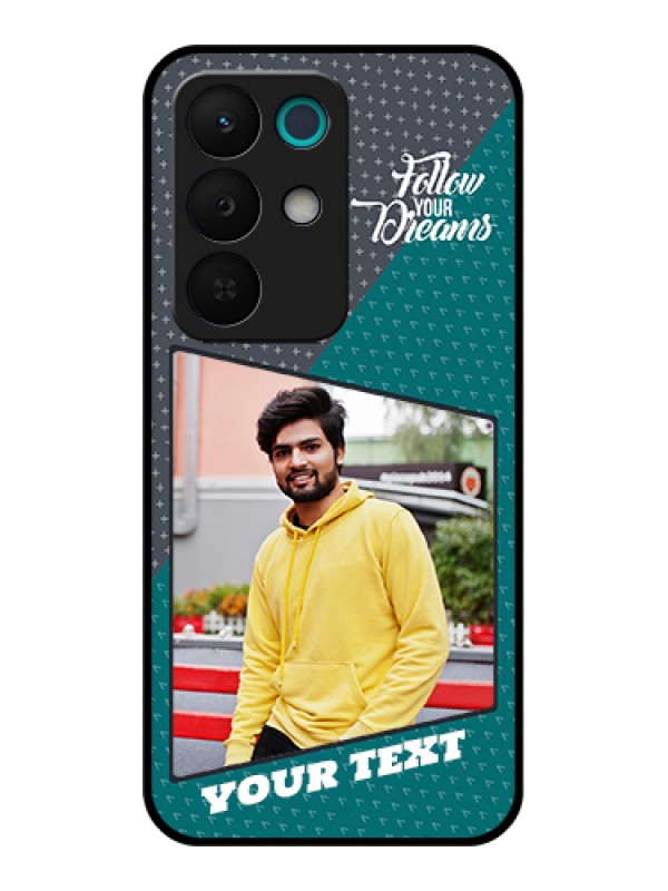 Custom Realme 15X 5G Custom Glass Phone Case - Background Pattern Design With Quote