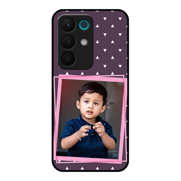 Realme 15X 5G Custom Glass Phone Case - Triangle Pattern Dotted Design Realme 15X 5G Custom Glass Phone Case - Triangle Pattern Dotted Design