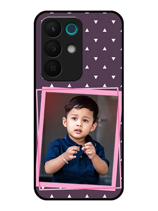 Custom Realme 15X 5G Custom Glass Phone Case - Triangle Pattern Dotted Design