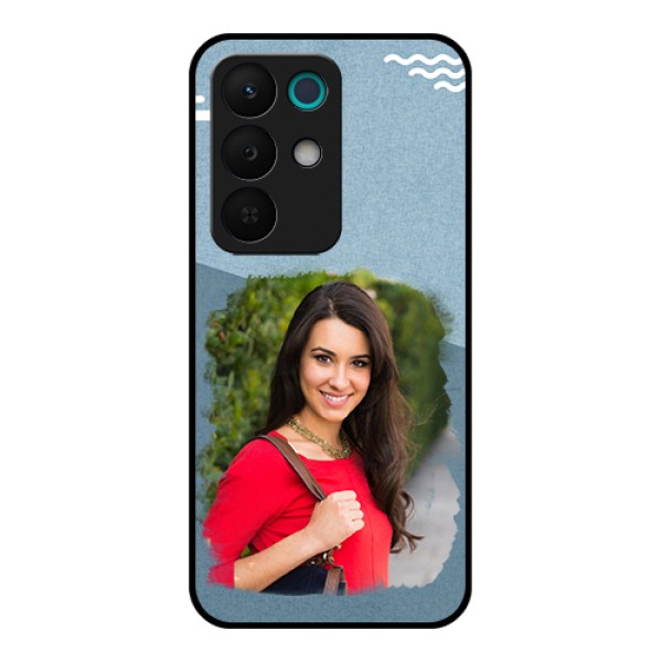 Realme 15X 5G Custom Glass Phone Case - Grunge Line Art Design