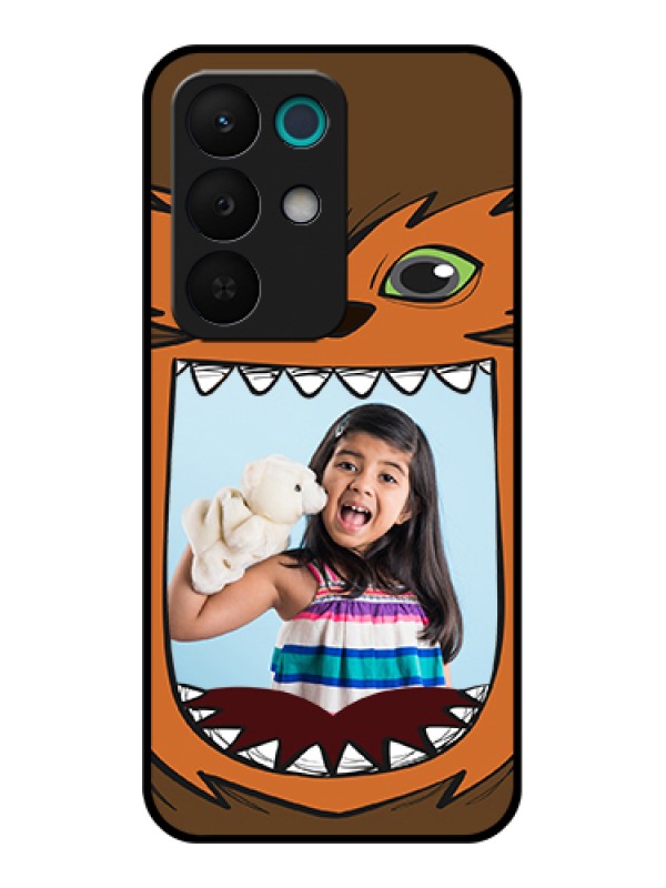 Custom Realme 15X 5G Custom Glass Phone Case - Owl Monster Back Case Design