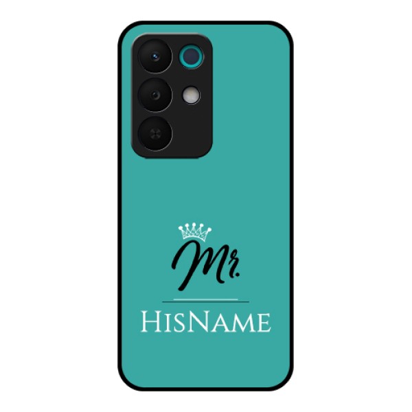 Realme 15X 5G Custom Glass Phone Case - Mr With Name Design