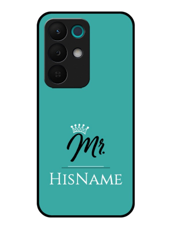 Custom Realme 15X 5G Custom Glass Phone Case - Mr With Name Design