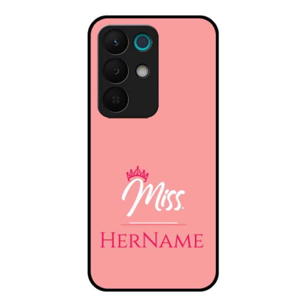 Realme 15X 5G Custom Glass Phone Case - Mrs With Name Design