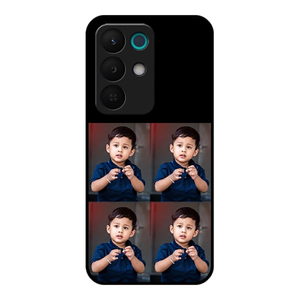 Realme 15X 5G Custom Glass Phone Case - 4 Image Holder Design