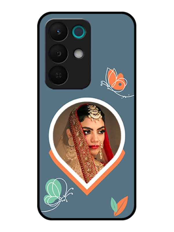 Custom Realme 15X 5G Custom Glass Phone Case - Droplet Butterflies Design