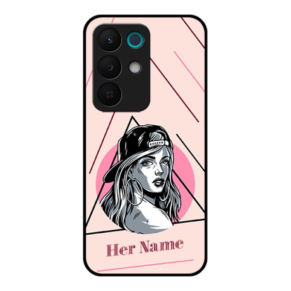Realme 15X 5G Custom Glass Phone Case - Rockstar Girl Design