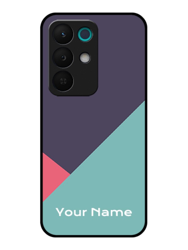 Custom Realme 15X 5G Custom Glass Phone Case - Tri Color Abstract Design