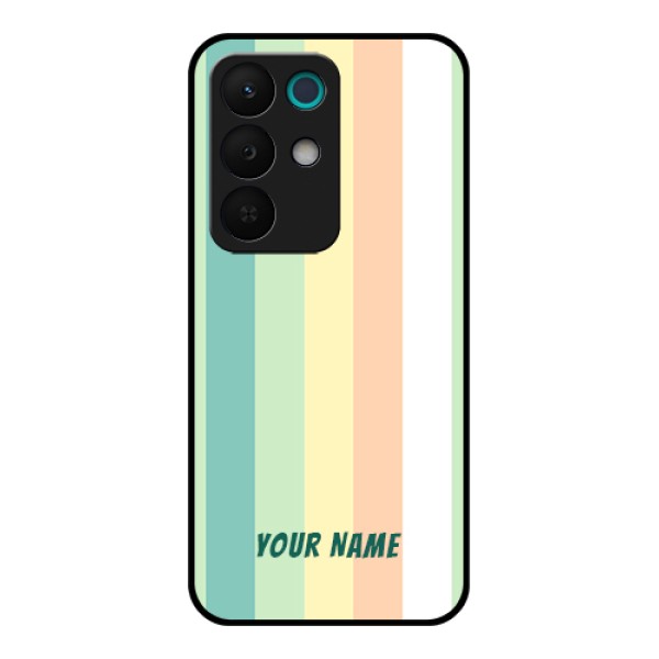Realme 15X 5G Custom Glass Phone Case - Multi - Colour Stripes Design Realme 15X 5G Custom Glass Phone Case - Multi - Colour Stripes Design