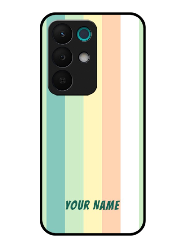 Custom Realme 15X 5G Custom Glass Phone Case - Multi - Colour Stripes Design
