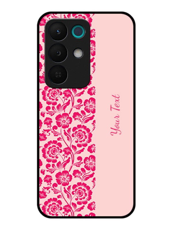 Custom Realme 15X 5G Custom Glass Phone Case - Attractive Floral Pattern Design