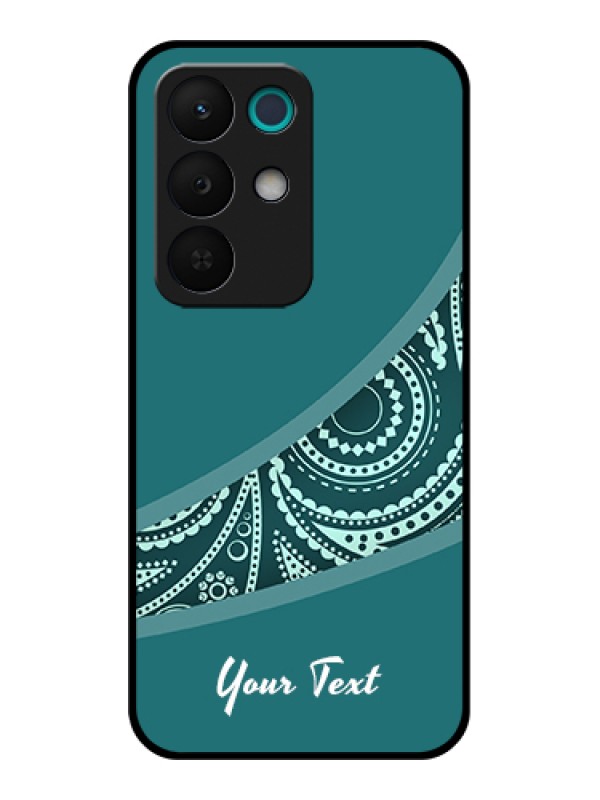 Custom Realme 15X 5G Custom Glass Phone Case - Semi Visible Floral Design