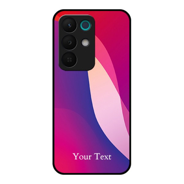 Realme 15X 5G Custom Glass Phone Case - Digital Abstract Overlap Design