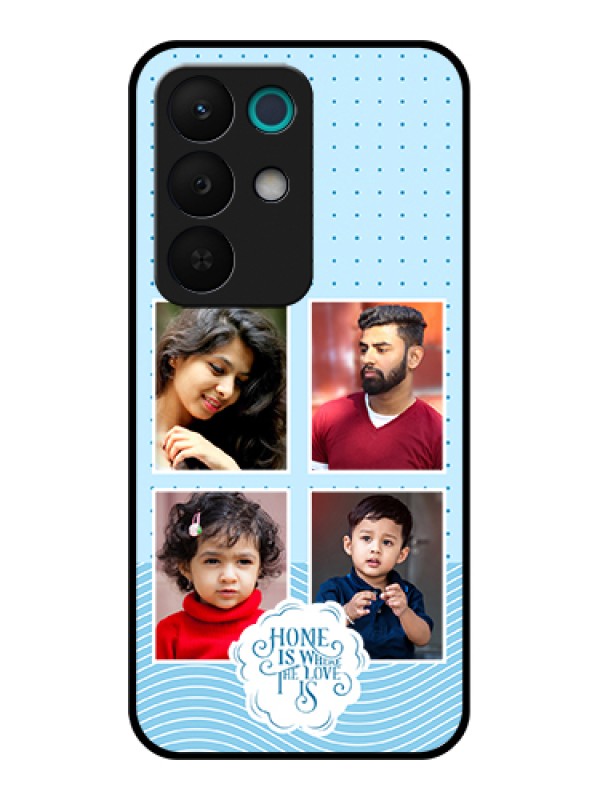 Custom Realme 15X 5G Custom Glass Phone Case - Cute Love Quote With 4 Pic Upload Design