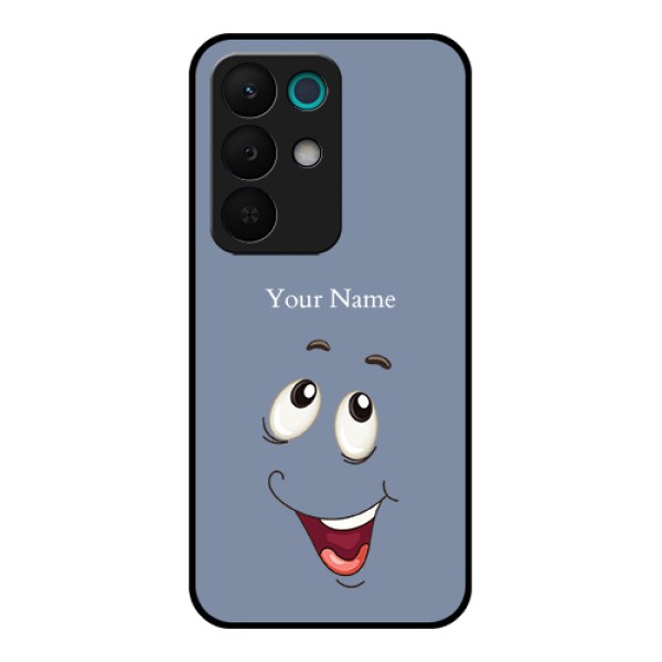 Realme 15X 5G Custom Glass Phone Case - Laughing Cartoon Face Design Realme 15X 5G Custom Glass Phone Case - Laughing Cartoon Face Design