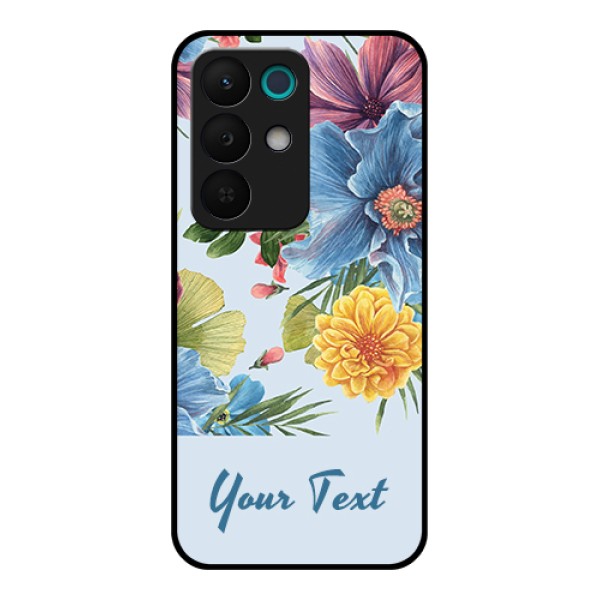 Realme 15X 5G Custom Glass Phone Case - Stunning Watercolored Flowers Painting Design Realme 15X 5G Custom Glass Phone Case - Stunning Watercolored Flowers Painting Design