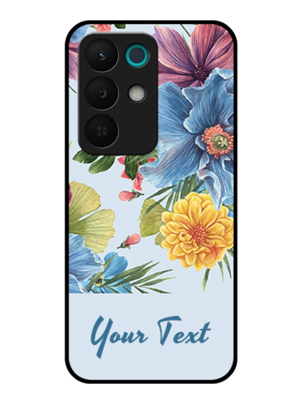 Custom Realme 15X 5G Custom Glass Phone Case - Stunning Watercolored Flowers Painting Design