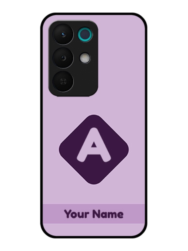 Custom Realme 15X 5G Custom Glass Phone Case - Custom Letter In Curved Badge Design
