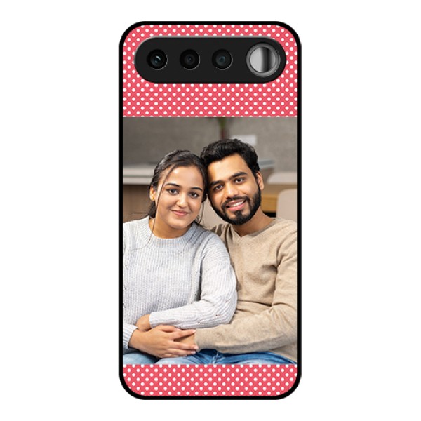 Realme 16 5G Custom Glass Phone Case - White Dotted Design