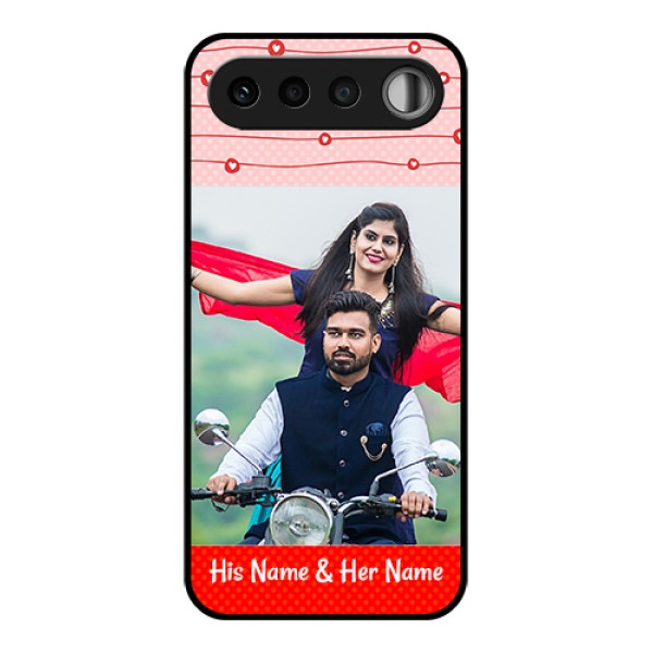 Realme 16 5G Custom Glass Phone Case - Red Pattern Case Design Realme 16 5G Custom Glass Phone Case - Red Pattern Case Design