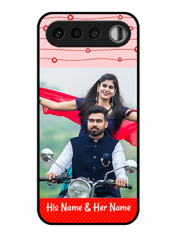 Custom Realme 16 5G Custom Glass Phone Case - Red Pattern Case Design