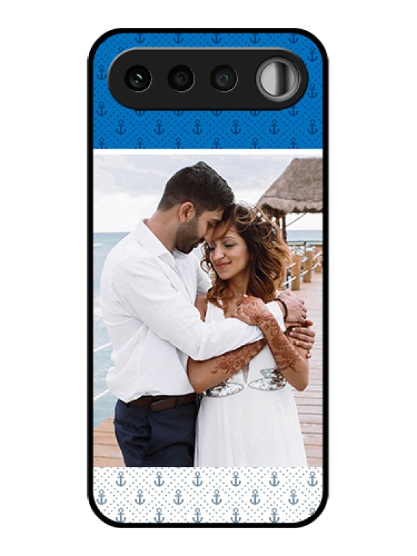 Custom Realme 16 5G Custom Glass Phone Case - Blue Anchors Design