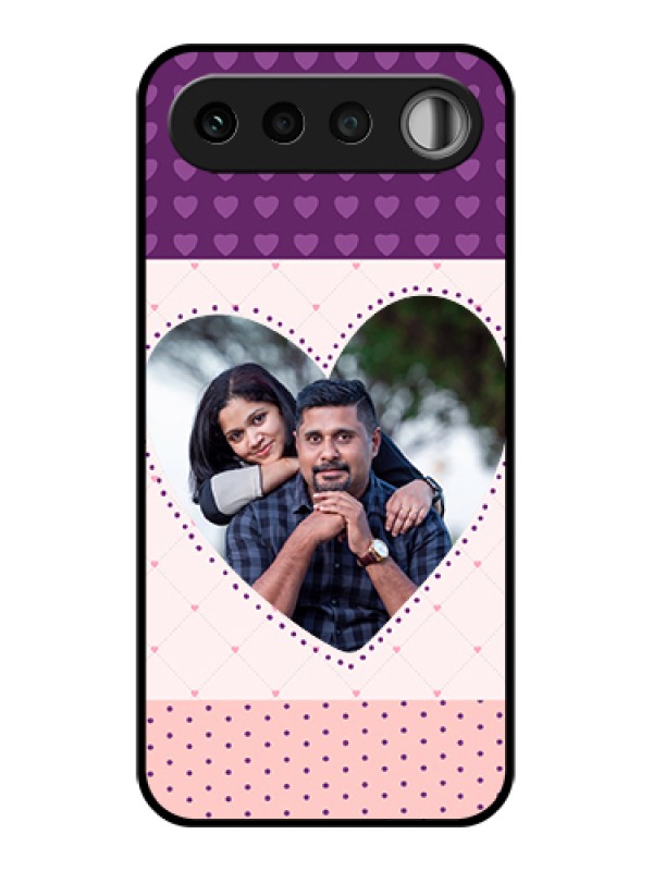 Custom Realme 16 5G Custom Glass Phone Case - Violet Love Dots Design