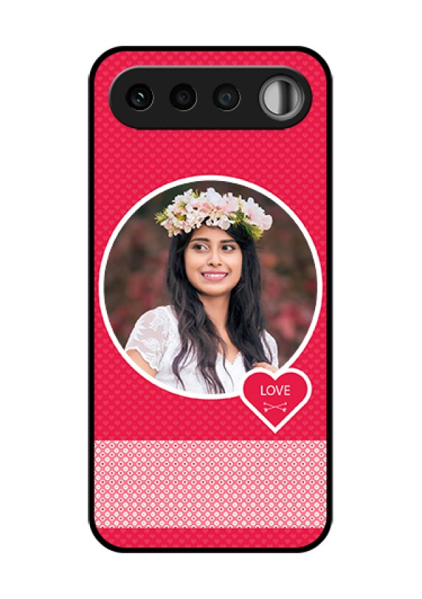 Realme 16 5G Custom Glass Phone Case - Pink Color Pattern Design