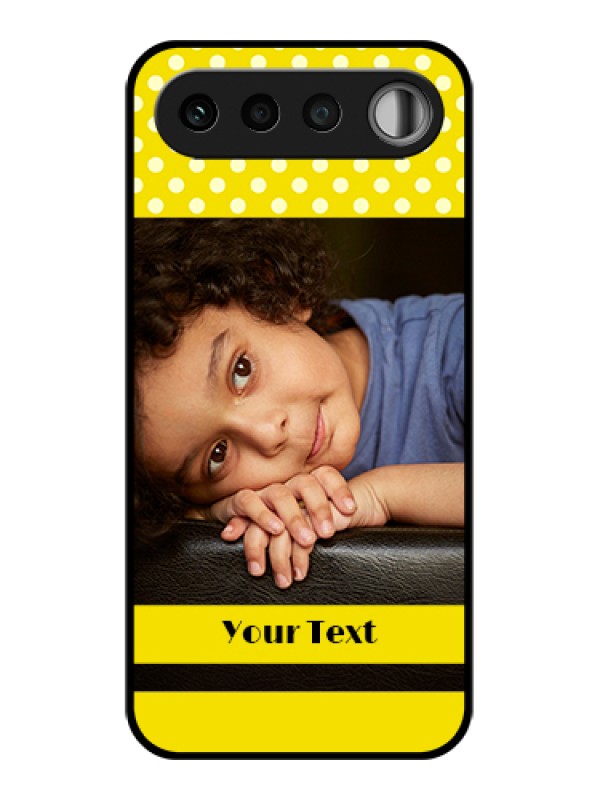Custom Realme 16 5G Custom Glass Phone Case - Bright Yellow Case Design