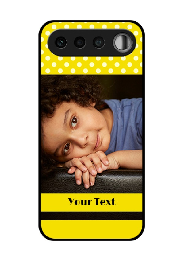 Realme 16 5G Custom Glass Phone Case - Bright Yellow Case Design