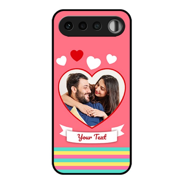 Realme 16 5G Custom Glass Phone Case - Love Shapes Doodle Design Realme 16 5G Custom Glass Phone Case - Love Shapes Doodle Design