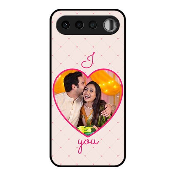 Realme 16 5G Custom Glass Phone Case - Heart Shape Design