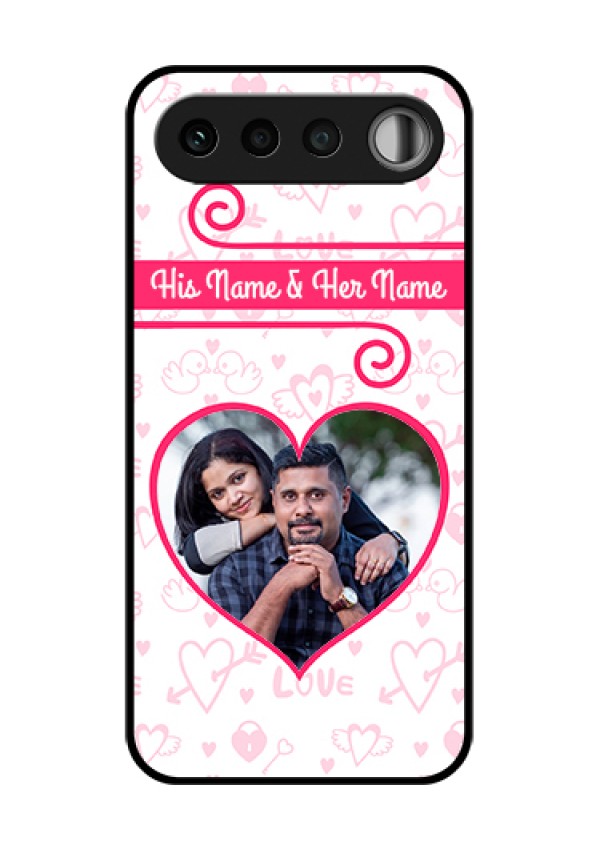 Realme 16 5G Custom Glass Phone Case - Heart Shape Love Design