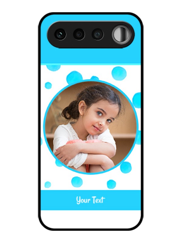 Custom Realme 16 5G Custom Glass Phone Case - Blue Bubbles Pattern Design