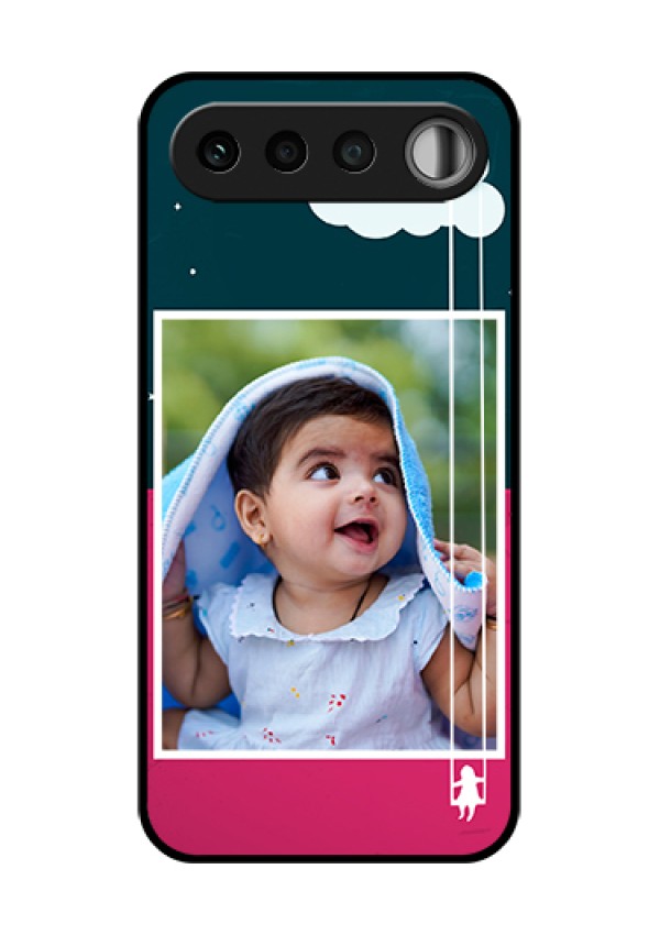 Realme 16 5G Custom Glass Phone Case - Cute Girl With Cloud Design