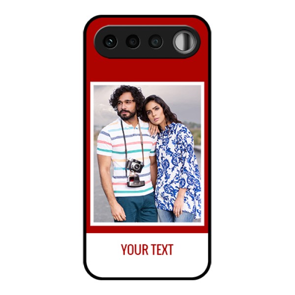 Realme 16 5G Custom Glass Phone Case - Red Color Design Realme 16 5G Custom Glass Phone Case - Red Color Design