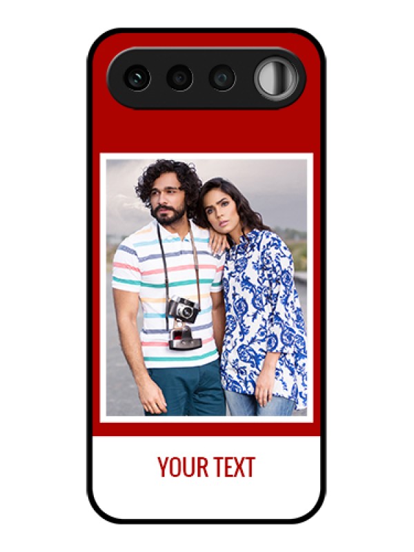 Custom Realme 16 5G Custom Glass Phone Case - Red Color Design