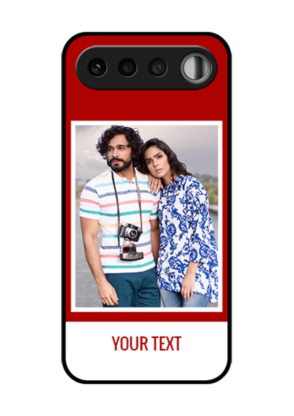 Realme 16 5G Custom Glass Phone Case - Red Color Design