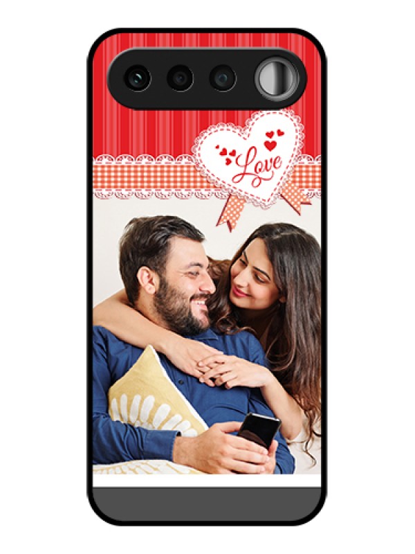 Custom Realme 16 5G Custom Glass Phone Case - Red Love Pattern Design