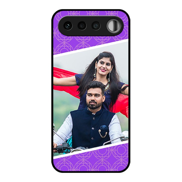 Realme 16 5G Custom Glass Phone Case - Violet Color Pattern Design
