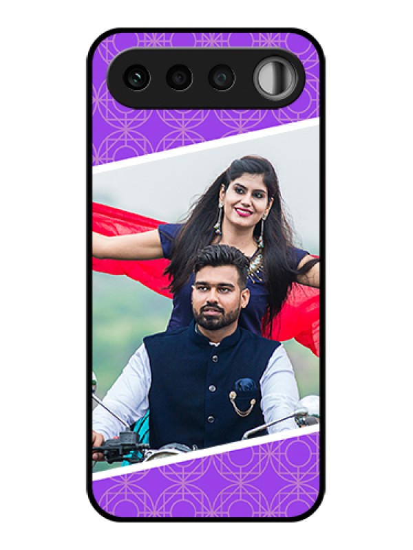Custom Realme 16 5G Custom Glass Phone Case - Violet Color Pattern Design