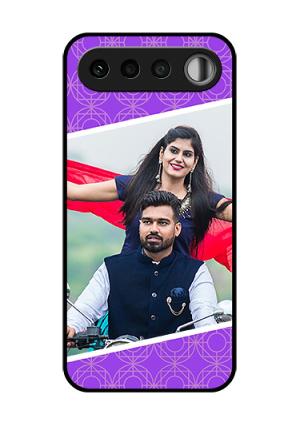 Realme 16 5G Custom Glass Phone Case - Violet Color Pattern Design